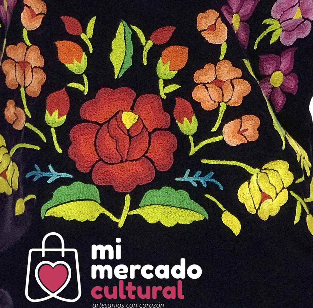 De Flores Huipil Tehuana Bordado A Mano 16 Vectores De Stock Y